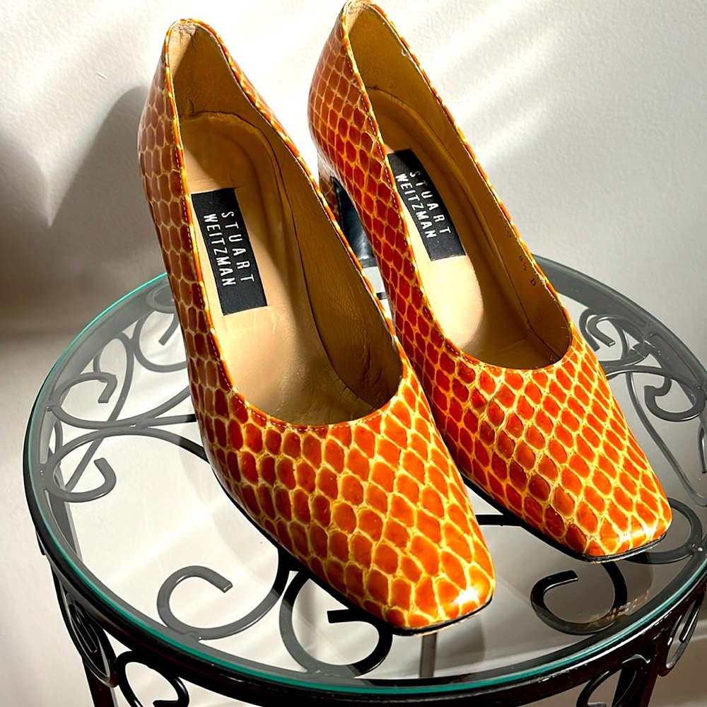 Snake print Stuart Whitman Pumps